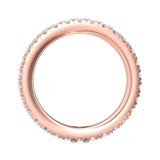 Sugarock Micropave 18K Rose Gold Wedding Band DEF VVS-VS