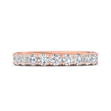 Sugarock Micropave 18K Rose Gold Wedding Band DEF VVS-VS