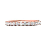Sugarock Micropave 18K Rose Gold Wedding Band DEF VVS-VS