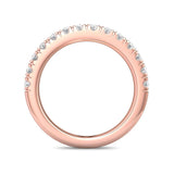 Sugarock Micropave 18K Rose Gold Wedding Band DEF VVS-VS