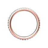 Sugarock Micropave 18K Rose Gold Wedding Band DEF VVS-VS