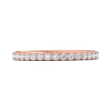 Sugarock Micropave 18K Rose Gold Wedding Band DEF VVS-VS