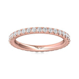 Sugarock Micropave 18K Rose Gold Wedding Band DEF VVS-VS