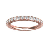 Sugarock Micropave 18K Rose Gold Wedding Band DEF VVS-VS