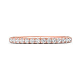 Sugarock Micropave 18K Rose Gold Wedding Band DEF VVS-VS