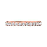 Sugarock Micropave 18K Rose Gold Wedding Band DEF VVS-VS