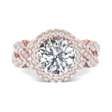 Sugarock Encore 18K Rose Gold Engagement Ring DEF VVS-VS