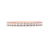 Sugarock Micropave 18K Rose Gold Wedding Band DEF VVS-VS