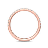 Sugarock Micropave 18K Rose Gold Wedding Band DEF VVS-VS