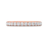 Sugarock Micropave 18K Rose Gold Wedding Band DEF VVS-VS