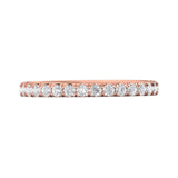 Sugarock Micropave 18K Rose Gold Wedding Band DEF VVS-VS