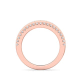 Sugarock Micropave 18K Rose Gold Wedding Band DEF VVS-VS