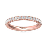 Sugarock Micropave 18K Rose Gold Wedding Band DEF VVS-VS