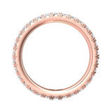 Sugarock Micropave 18K Rose Gold Wedding Band DEF VVS-VS