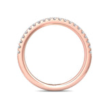 Sugarock Micropave 18K Rose Gold Wedding Band DEF VVS-VS