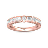 Sugarock Classic Diamond Bands 18K Rose Gold Anniversary Band DEF VVS-VS