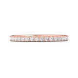 Sugarock Micropave 18K Rose Gold Wedding Band DEF VVS-VS