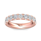 Sugarock Micropave 18K Rose Gold Wedding Band DEF VVS-VS