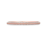 Sugarock Micropave 18K Rose Gold Wedding Band DEF VVS-VS