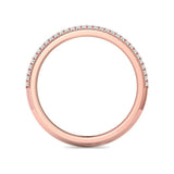 Sugarock Micropave 18K Rose Gold Wedding Band DEF VVS-VS