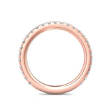 Sugarock Micropave 18K Rose Gold Wedding Band DEF VVS-VS