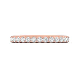 Sugarock Micropave 18K Rose Gold Wedding Band DEF VVS-VS