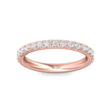 Sugarock Micropave 18K Rose Gold Wedding Band DEF VVS-VS