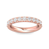 Sugarock Micropave 18K Rose Gold Wedding Band DEF VVS-VS