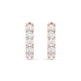 Sugarock Classic Diamond Earrings 18K Rose Gold Earring DEF VVS-VS