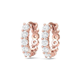 Sugarock Classic Diamond Earrings 18K Rose Gold Earring DEF VVS-VS