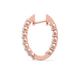Sugarock Classic Diamond Earrings 18K Rose Gold Earring DEF VVS-VS