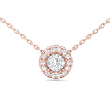 Sugarock Classic Diamond Pendant 18K Rose Gold Pendant DEF VVS-VS