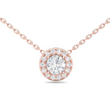 Sugarock Classic Diamond Pendant 18K Rose Gold Pendant DEF VVS-VS