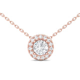 Sugarock Classic Diamond Pendant 18K Rose Gold Pendant DEF VVS-VS