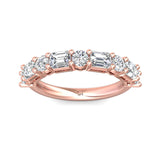 Sugarock Classic Diamond Bands 18K Rose Gold Anniversary Band DEF VVS-VS
