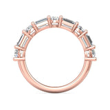 Sugarock Classic Diamond Bands 18K Rose Gold Anniversary Band DEF VVS-VS