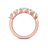 Sugarock Classic Diamond Bands 18K Rose Gold Anniversary Band DEF VVS-VS