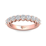Sugarock Classic Diamond Bands 18K Rose Gold Anniversary Band DEF VVS-VS