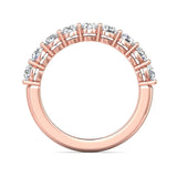Sugarock Classic Diamond Bands 18K Rose Gold Anniversary Band DEF VVS-VS