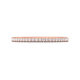 Sugarock Micropave 18K Rose Gold Wedding Band DEF VVS-VS
