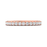 Sugarock Micropave 14K Rose Gold Wedding Band DEF VVS-VS
