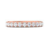 Sugarock Micropave 14K Rose Gold Wedding Band DEF VVS-VS