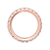 Sugarock Micropave 14K Rose Gold Wedding Band DEF VVS-VS