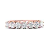 Sugarock Classic Diamond Bands 14K Rose Gold Anniversary Band DEF VVS-VS