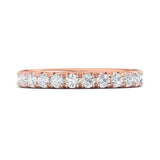 Sugarock Micropave 14K Rose Gold Wedding Band DEF VVS-VS