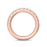 Sugarock Micropave 14K Rose Gold Wedding Band DEF VVS-VS