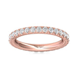 Sugarock Micropave 14K Rose Gold Wedding Band DEF VVS-VS