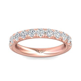 Sugarock Micropave 14K Rose Gold Wedding Band DEF VVS-VS