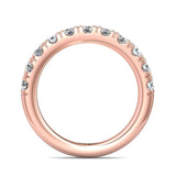 Sugarock Micropave 14K Rose Gold Wedding Band DEF VVS-VS