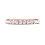 Sugarock Micropave 14K Rose Gold Wedding Band DEF VVS-VS